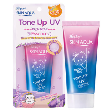Tinh Chất Chống Nắng Sunplay Hiệu Chỉnh Sắc Da 50g (Tím) Skin Aqua Tone Up UV Essence Lavender SPF50+/PA++++