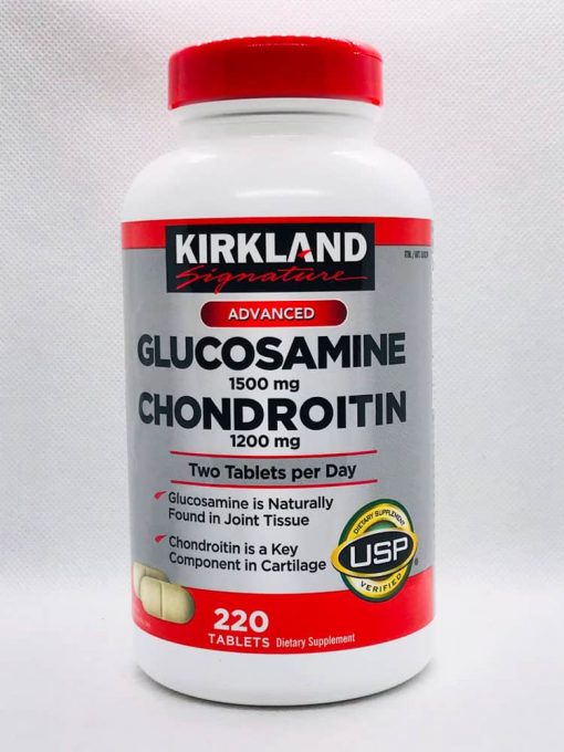 Viên uống bổ khớp Kirkland Signature Glucosamine 1500mg & Chondroitin 1200mg 220 viên